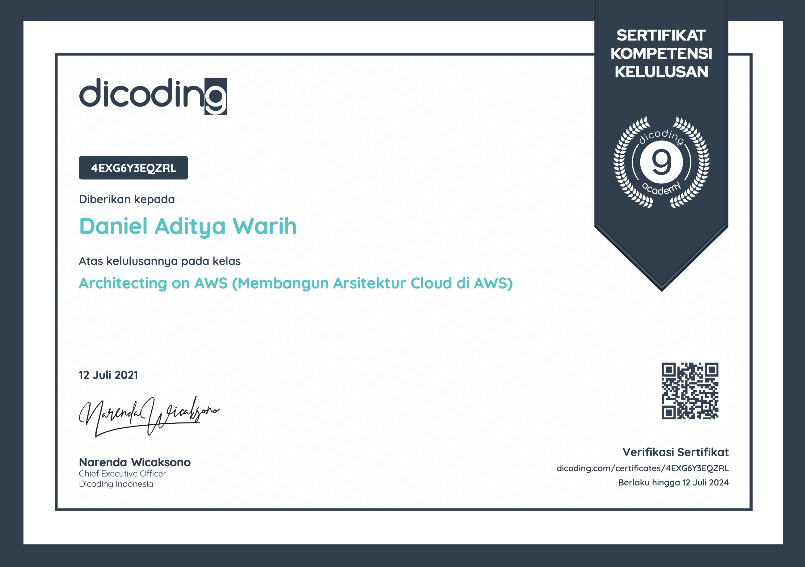 Architecting on AWS(Membangun Arsitektur Cloud di AWS)